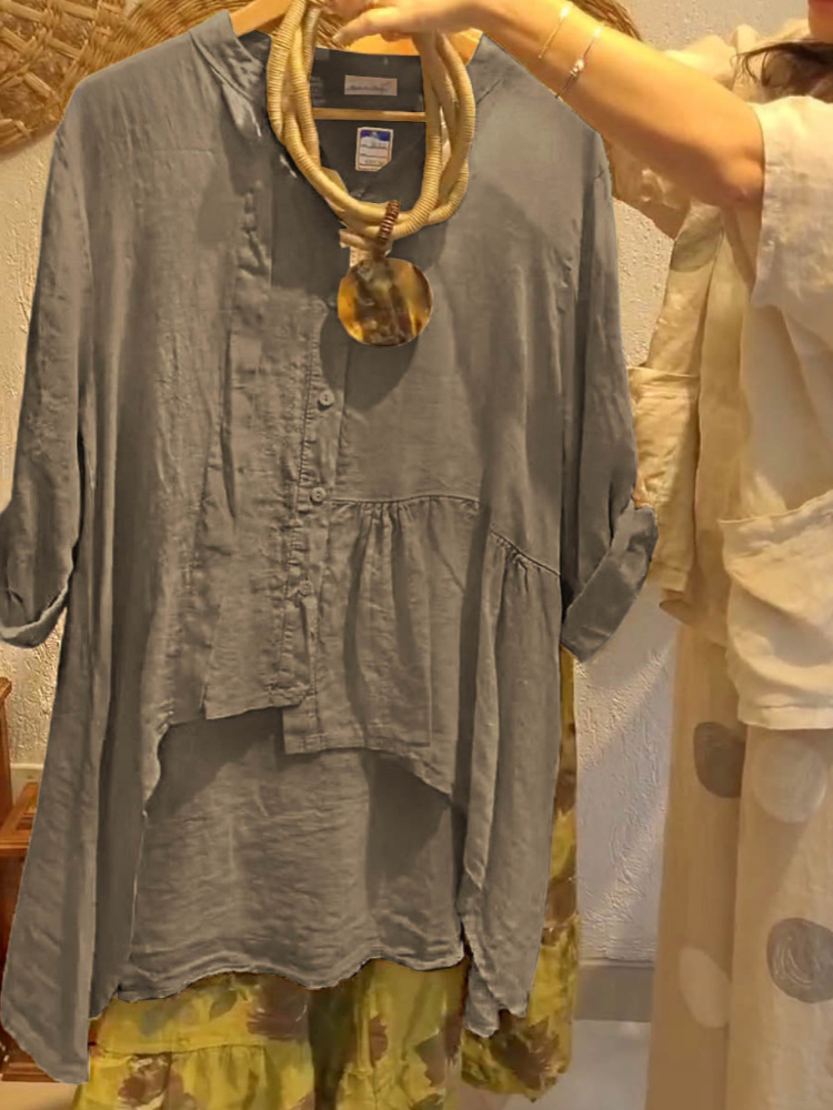 THE LORENNA | RELAXED LINEN V-NECK CARDIGAN