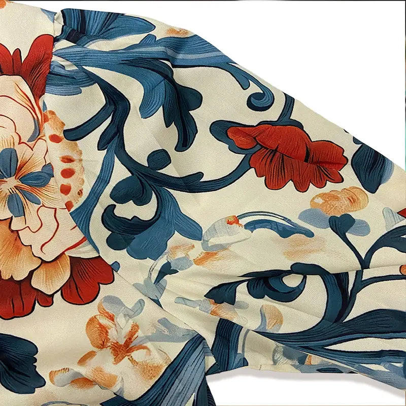 THE CORA | VINTAGE FLORAL PRINTED BLOUSE
