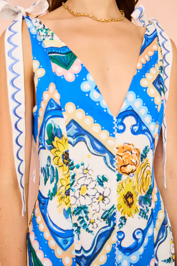 THE DALE | TIE SHOULDER MAXI DRESS