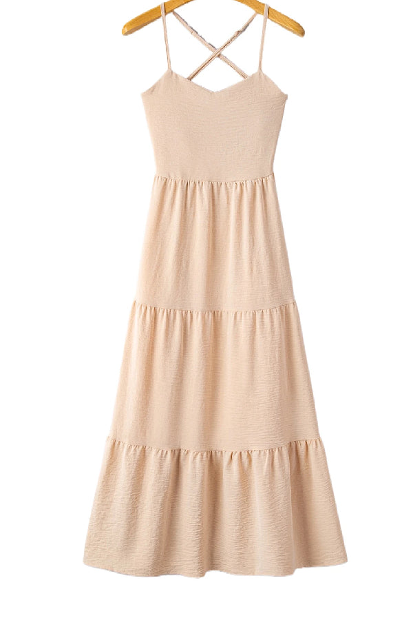 THE ANNA | BODICE TIERED MAXI DRESS