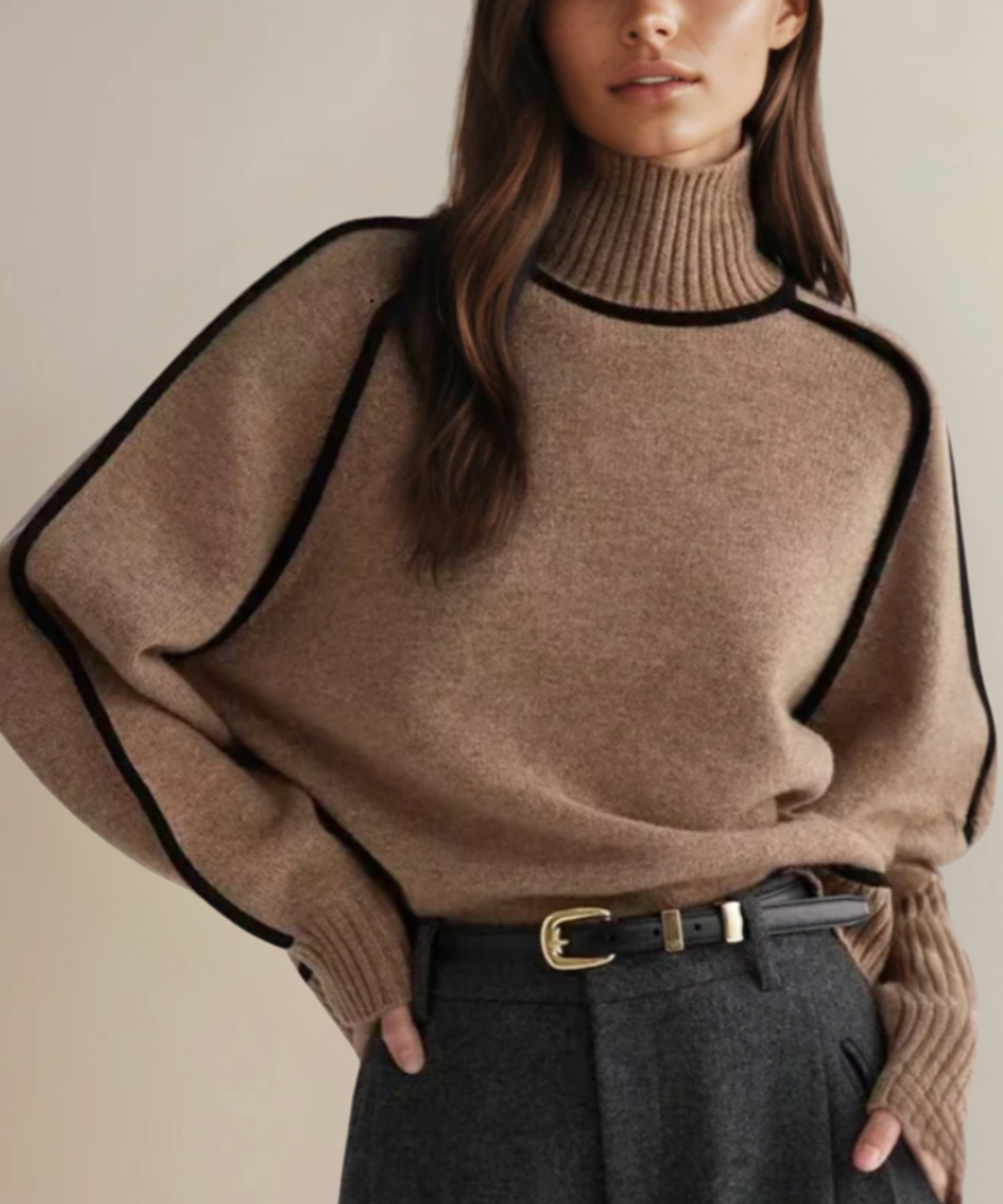 THE WHISTLER | COZY HALF-TURTLENECK SWEATER