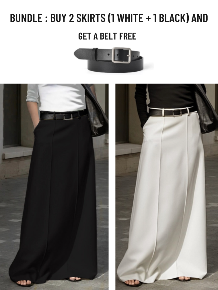THE ALINA | ELEGANT MAXI H-LINE SKIRT