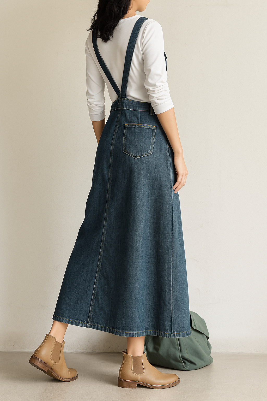 THE ROWAN | VINTAGE DENIM OVERALL DRESS