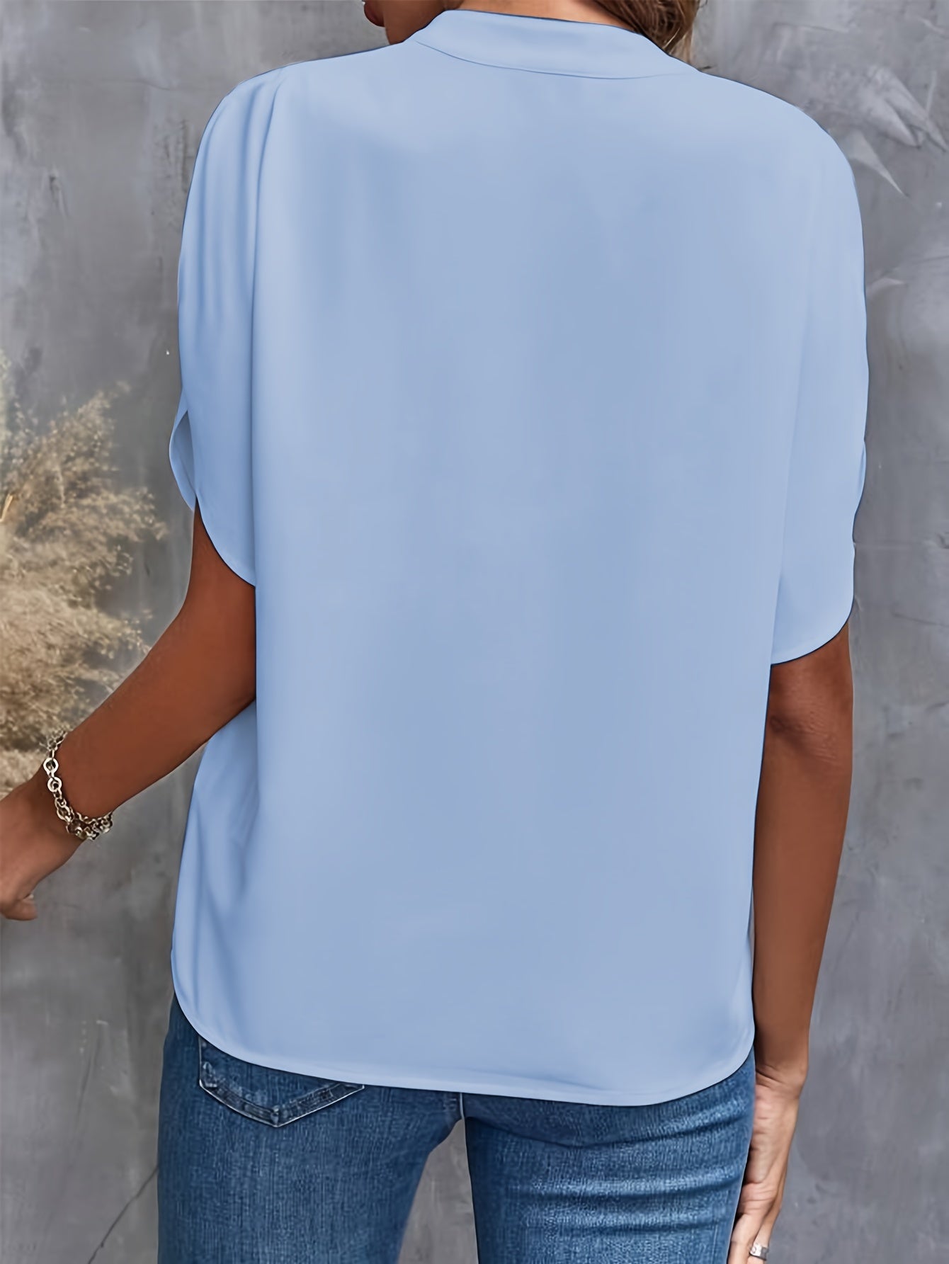 THE LINDA | ELEGANT DRAPE BLOUSE