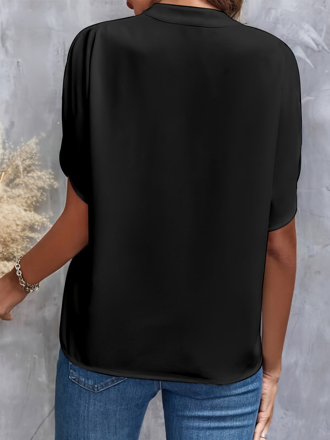 THE LINDA | ELEGANT DRAPE BLOUSE