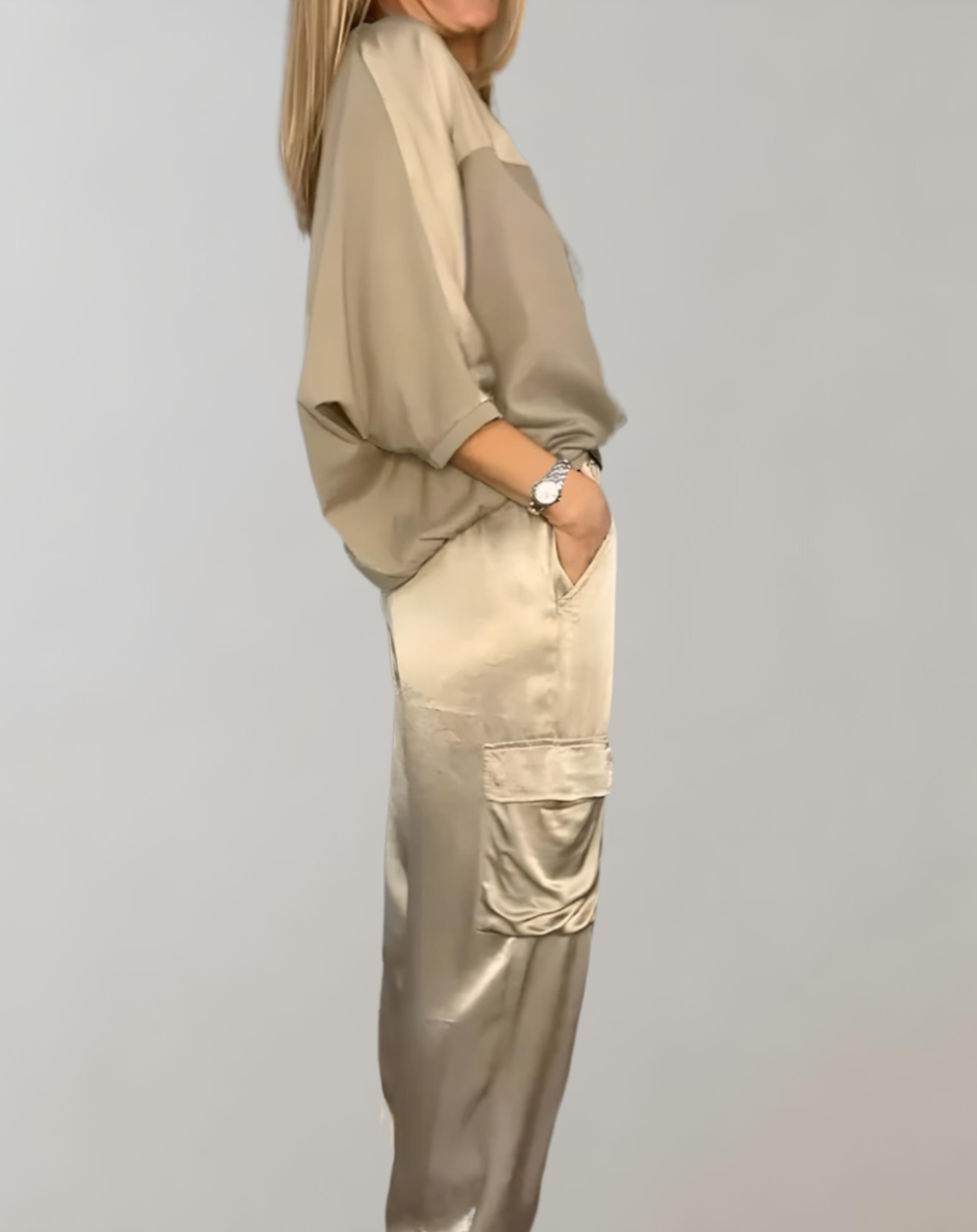 THE FINLEY | SILKY CARGO LOUNGE SET