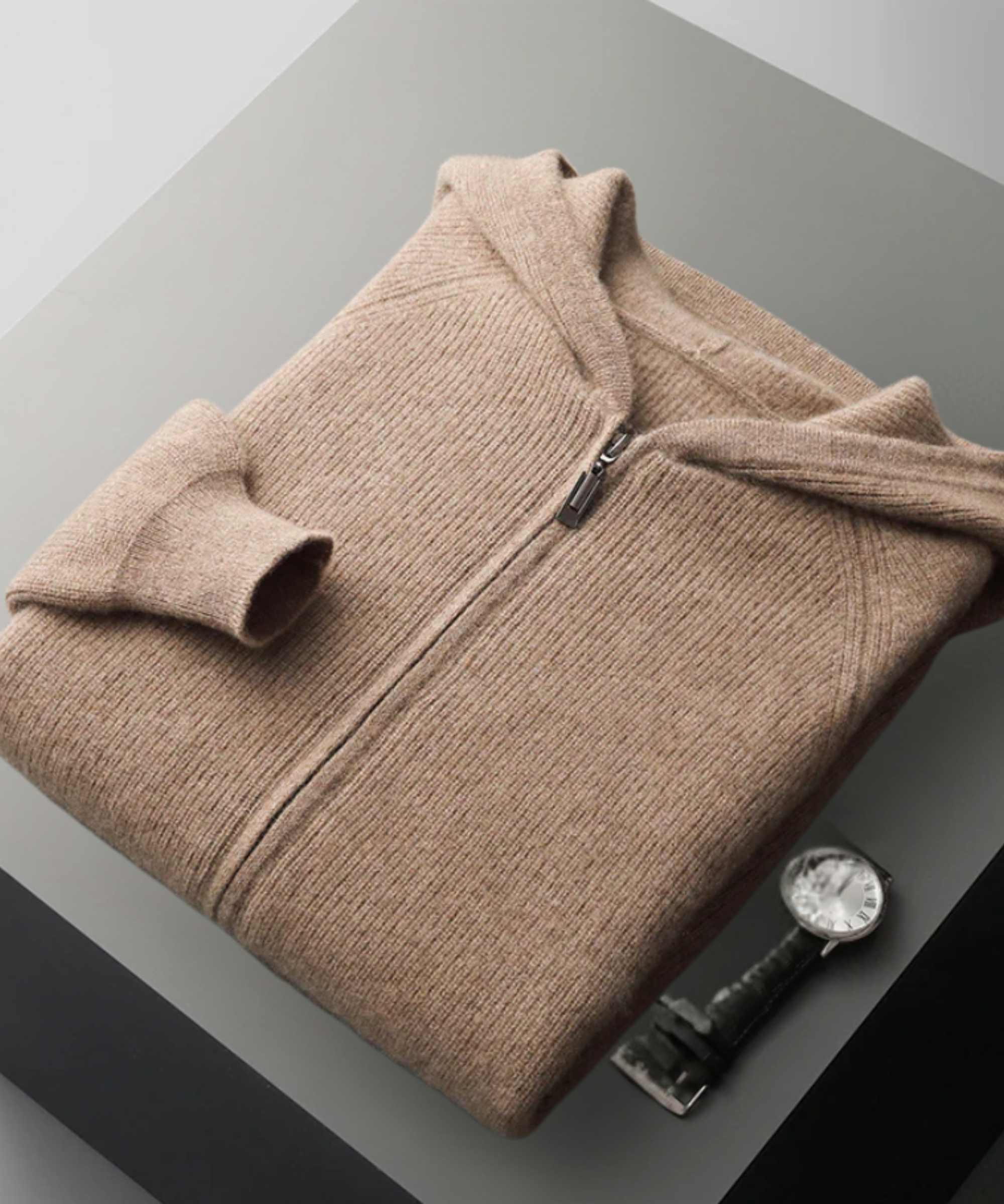 THE ROYAL | CASHMERE MERINO WOOL ZIP-UP