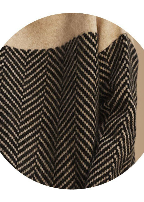 THE YURENA | PATCHWORK KNIT TURTLENECK SWEATER
