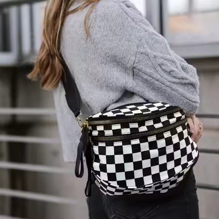 THE KAYA | MODERN CHECK BUM BAG