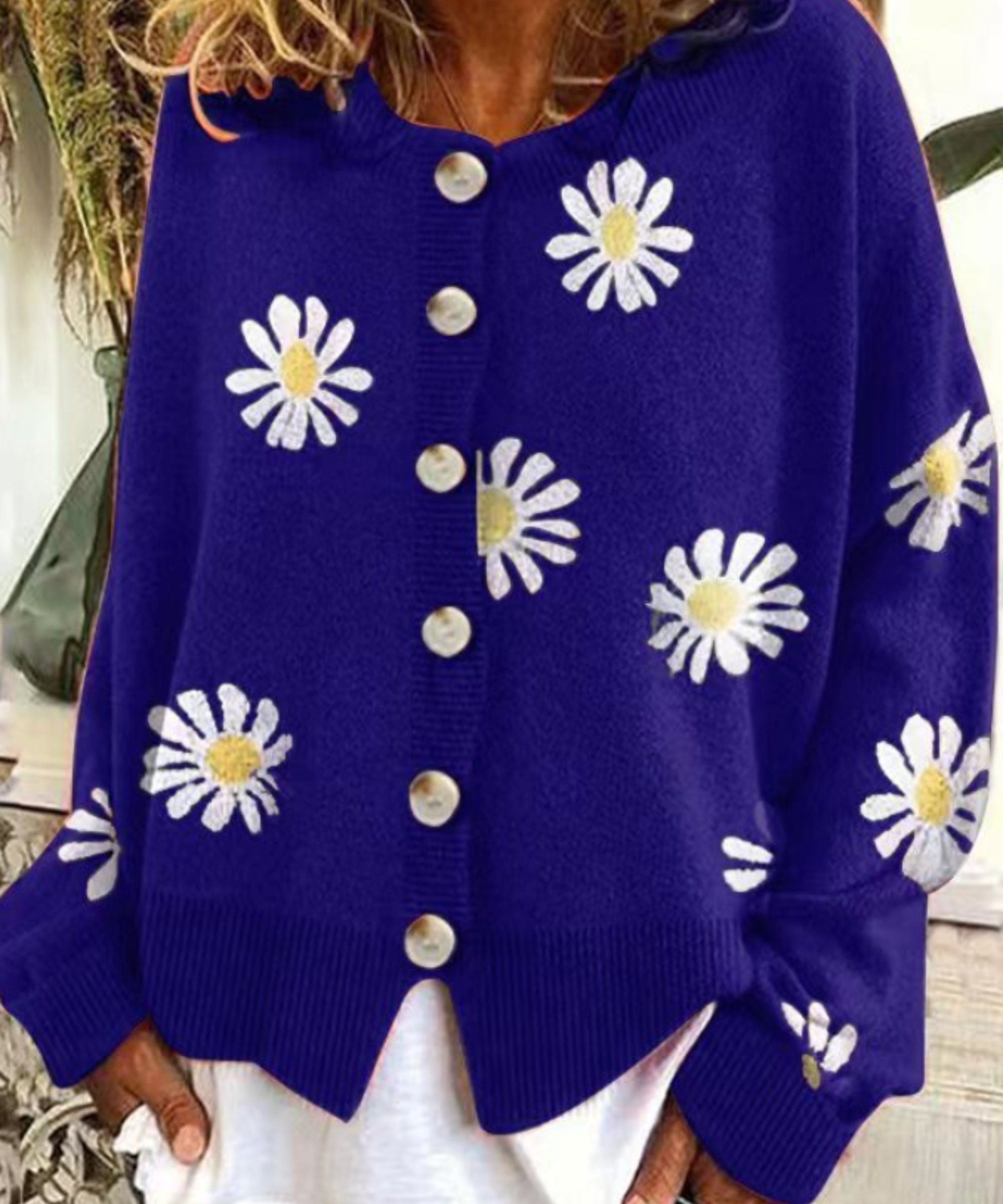 THE FLORAL | EMBROIDERY KNITTED SWEATER CARDIGAN