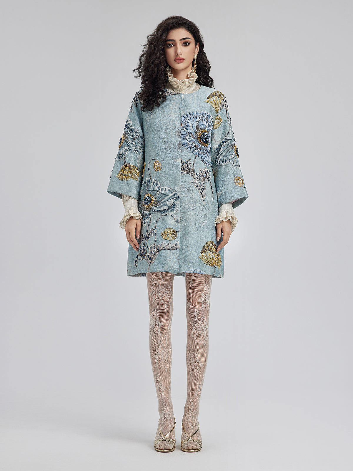 THE SERAPHINA | HANDCRAFTED 3D FLORAL BEADED JACKET