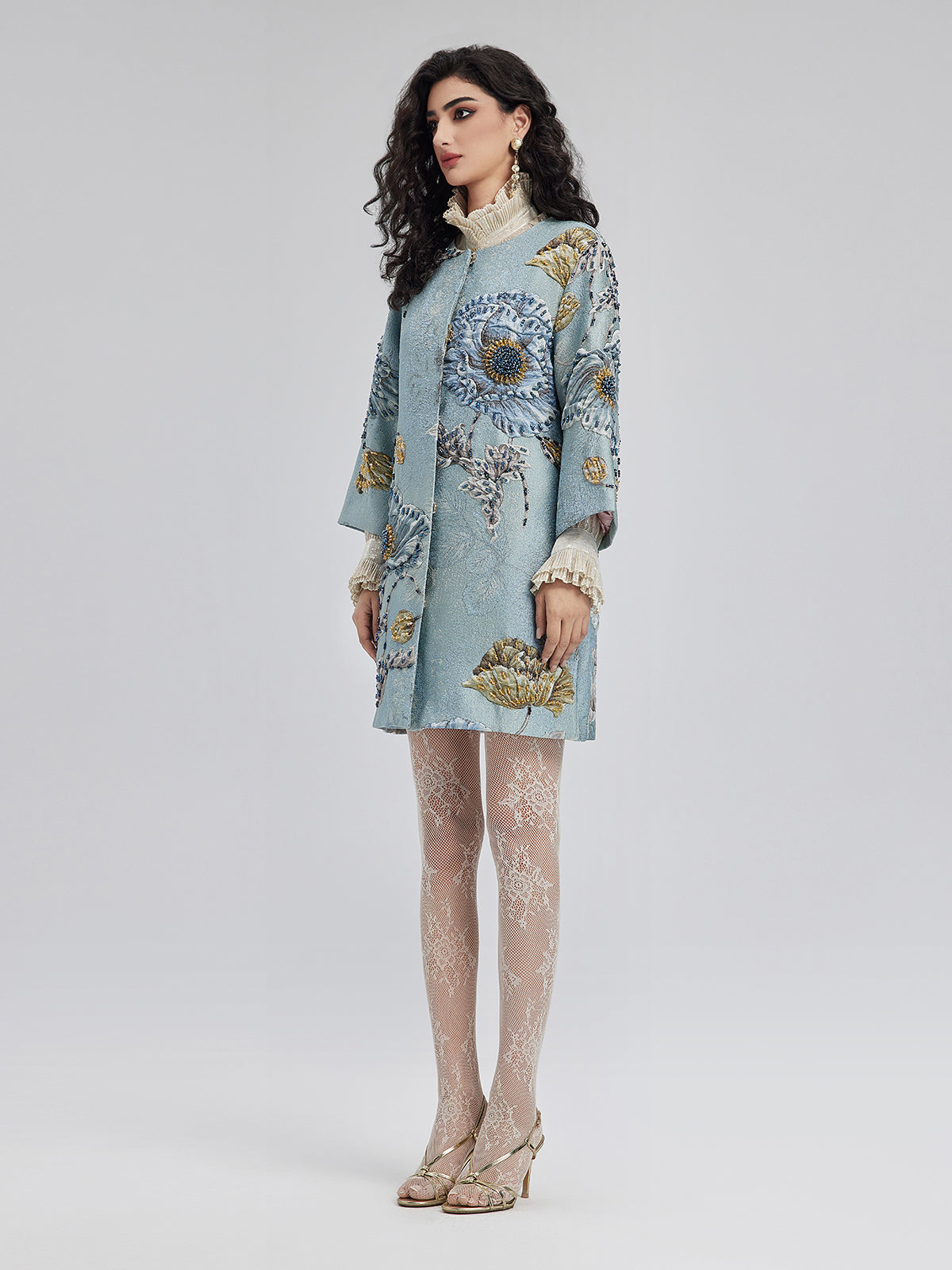 THE SERAPHINA | HANDCRAFTED 3D FLORAL BEADED JACKET