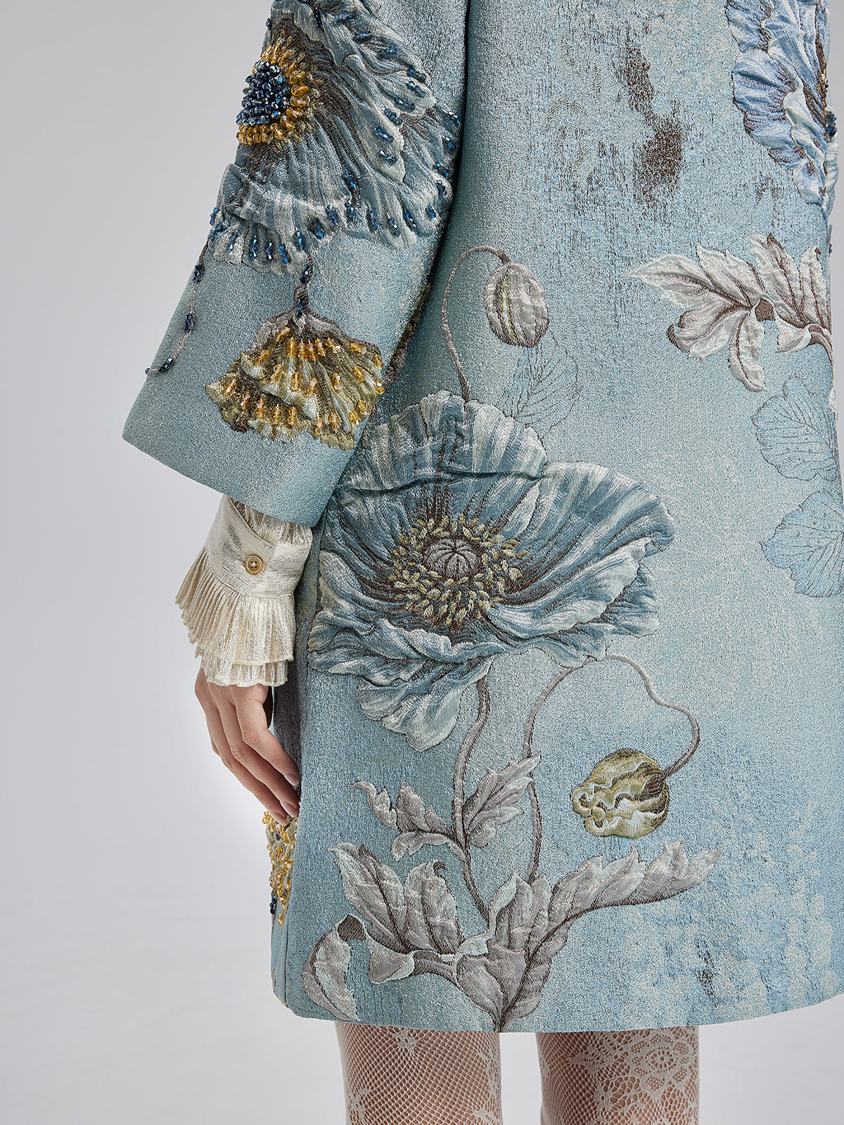 THE SERAPHINA | HANDCRAFTED 3D FLORAL BEADED JACKET