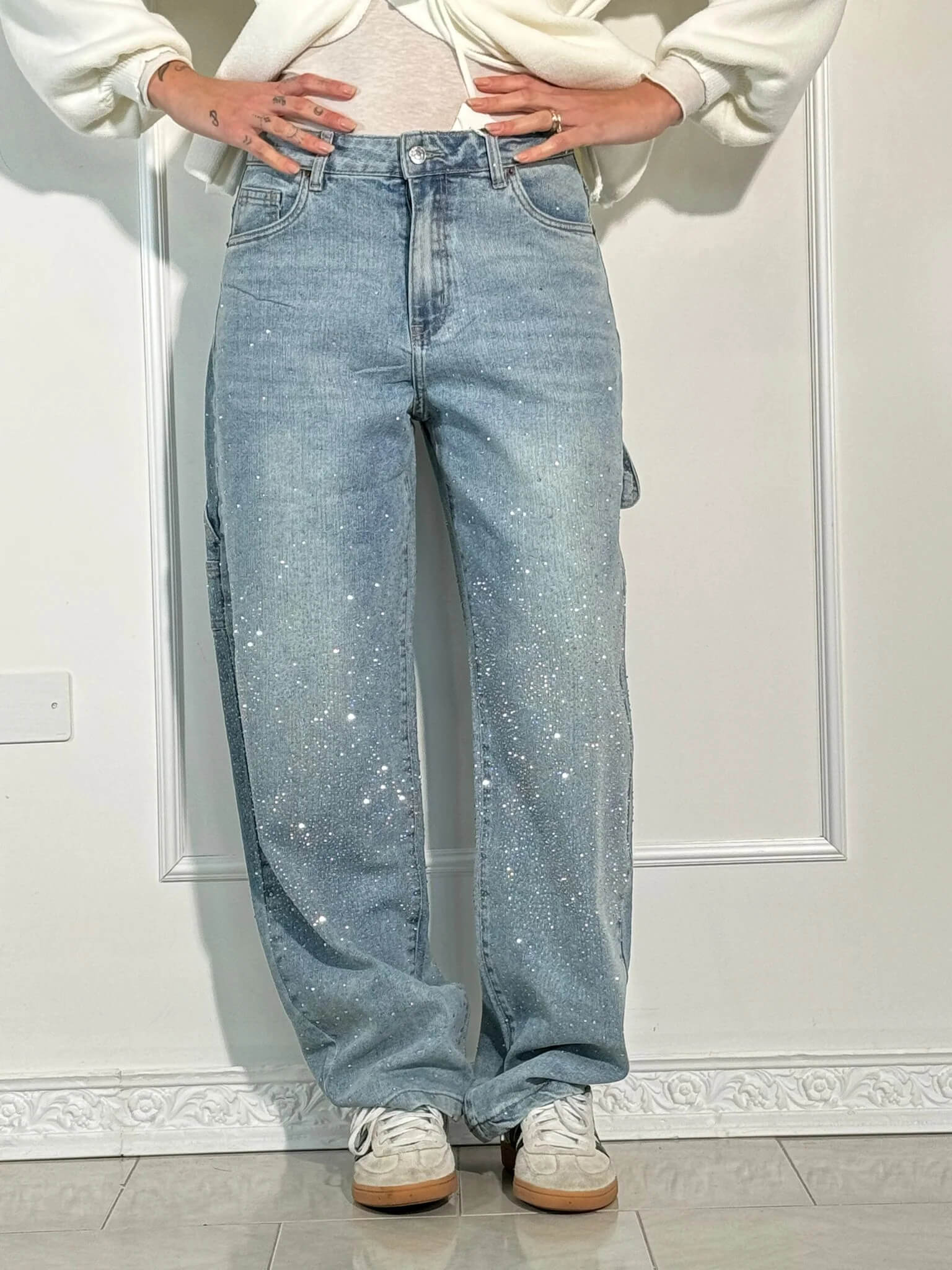 THE CARPENTER | BALLOON JEANS SUPER SHINE JEWEL APPLICATONS
