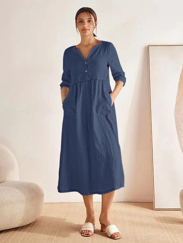 THE ANOUK | 100% LINEN RELAXED MAXI DRESS