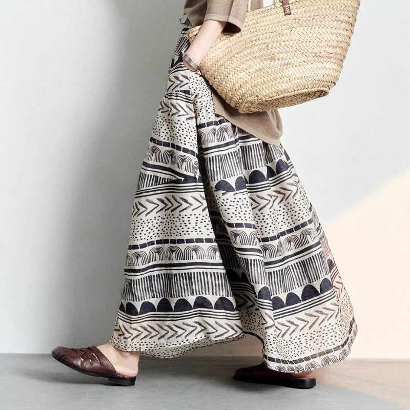 THE ALINE | LINEN SKIRT