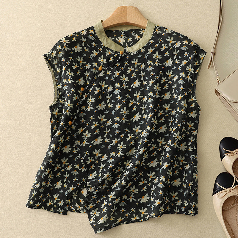 THE LIRIA | LINEN BLEND BLOUSE