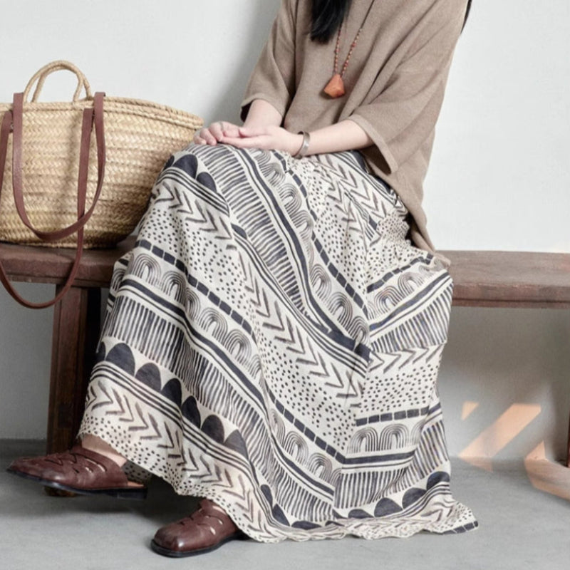 THE ALINE | LINEN SKIRT