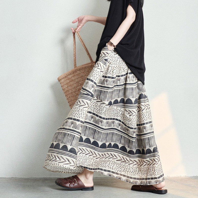 THE ALINE | LINEN SKIRT