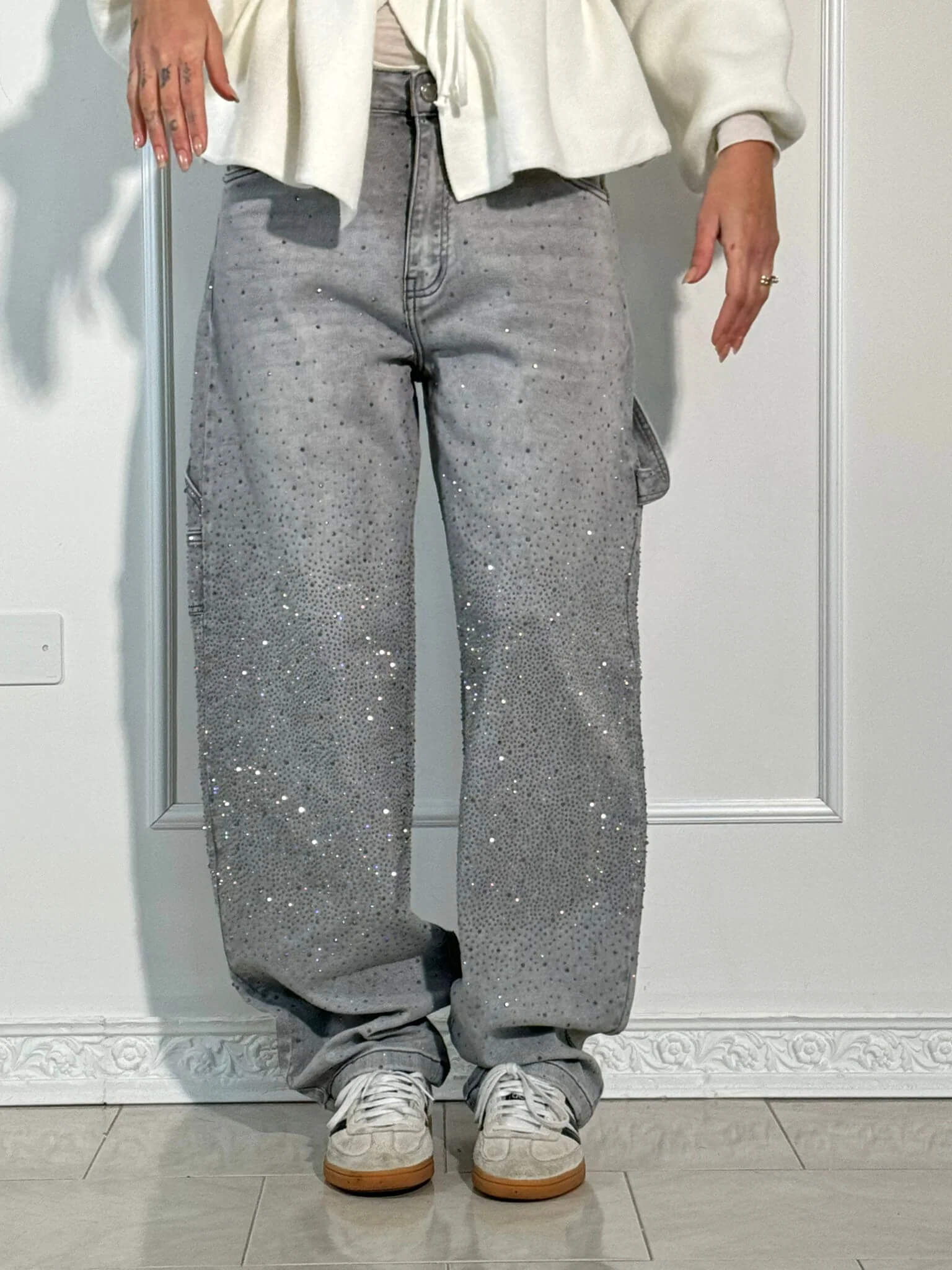 THE CARPENTER | BALLOON JEANS SUPER SHINE JEWEL APPLICATONS