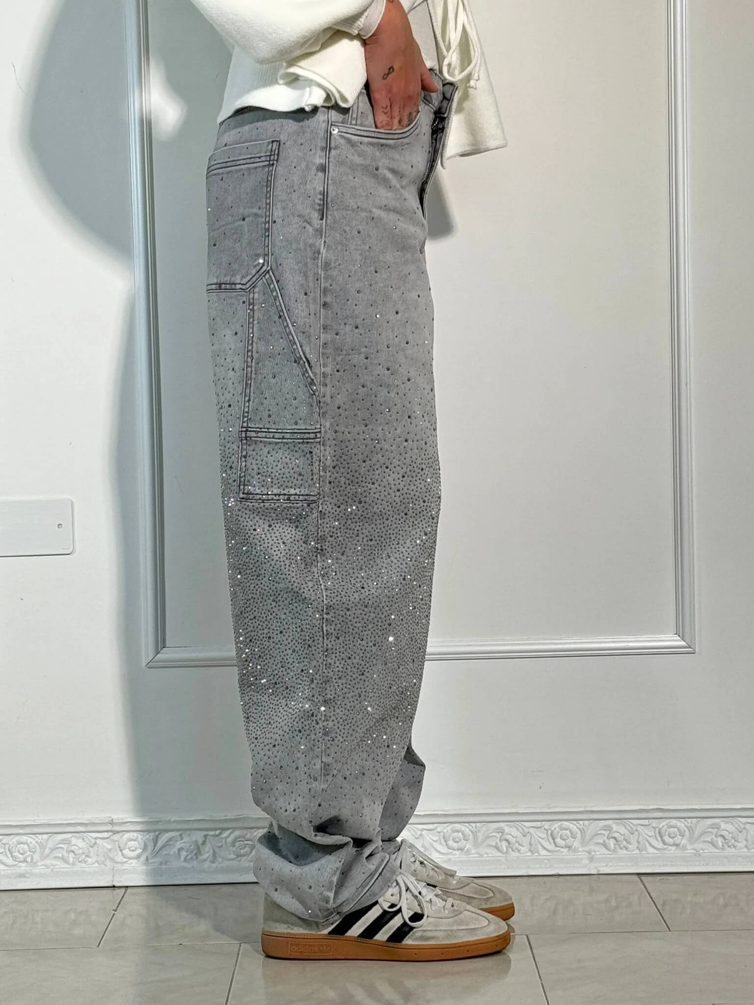 THE CARPENTER | BALLOON JEANS SUPER SHINE JEWEL APPLICATONS