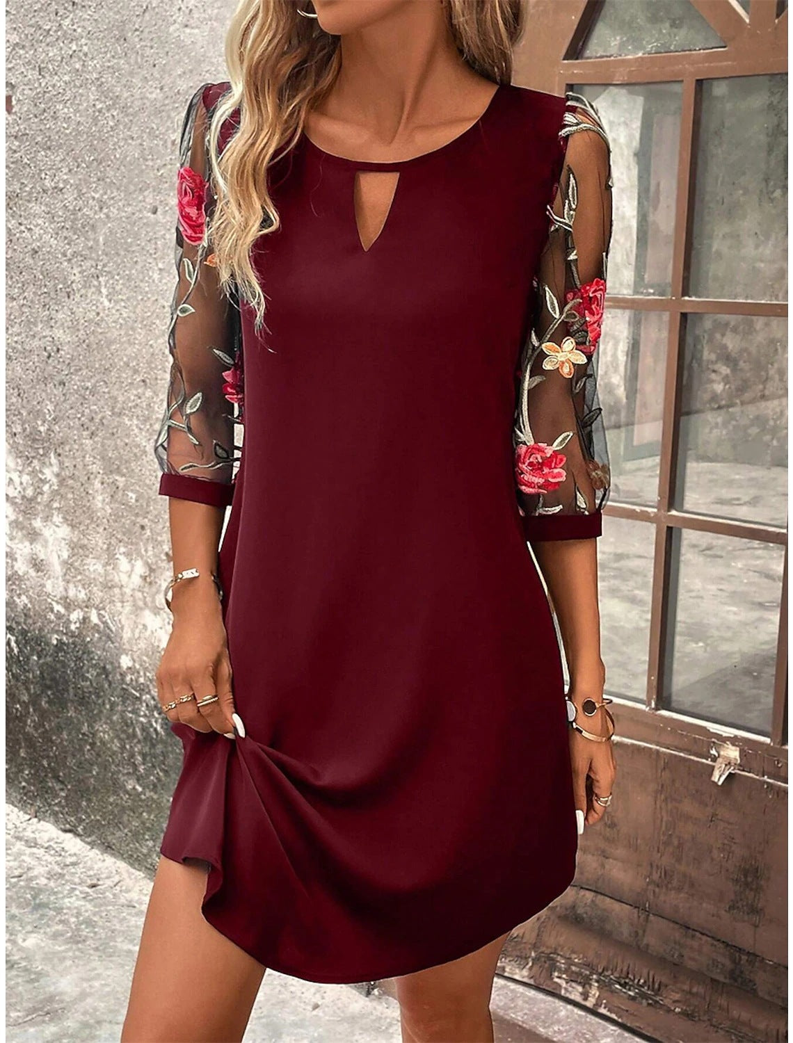 THE SOFIA | FLORAL SLEEVE DRESS