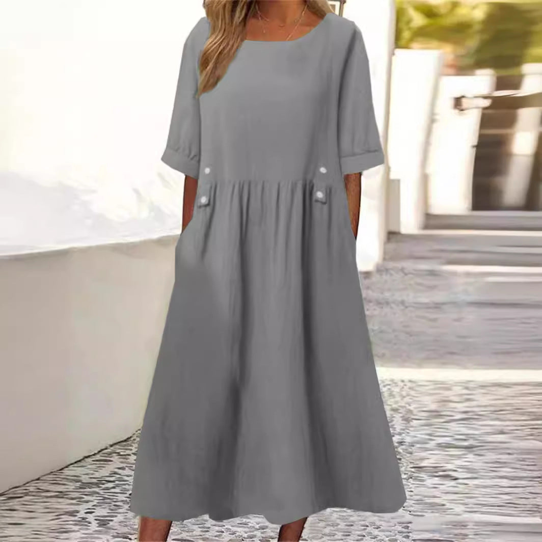 THE SENA | ELEVATED LINEN MIDI