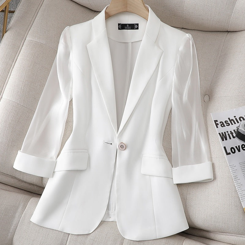 THE ARIA | TAILORED BLAZER WITH ORGANZA SLEEVES
