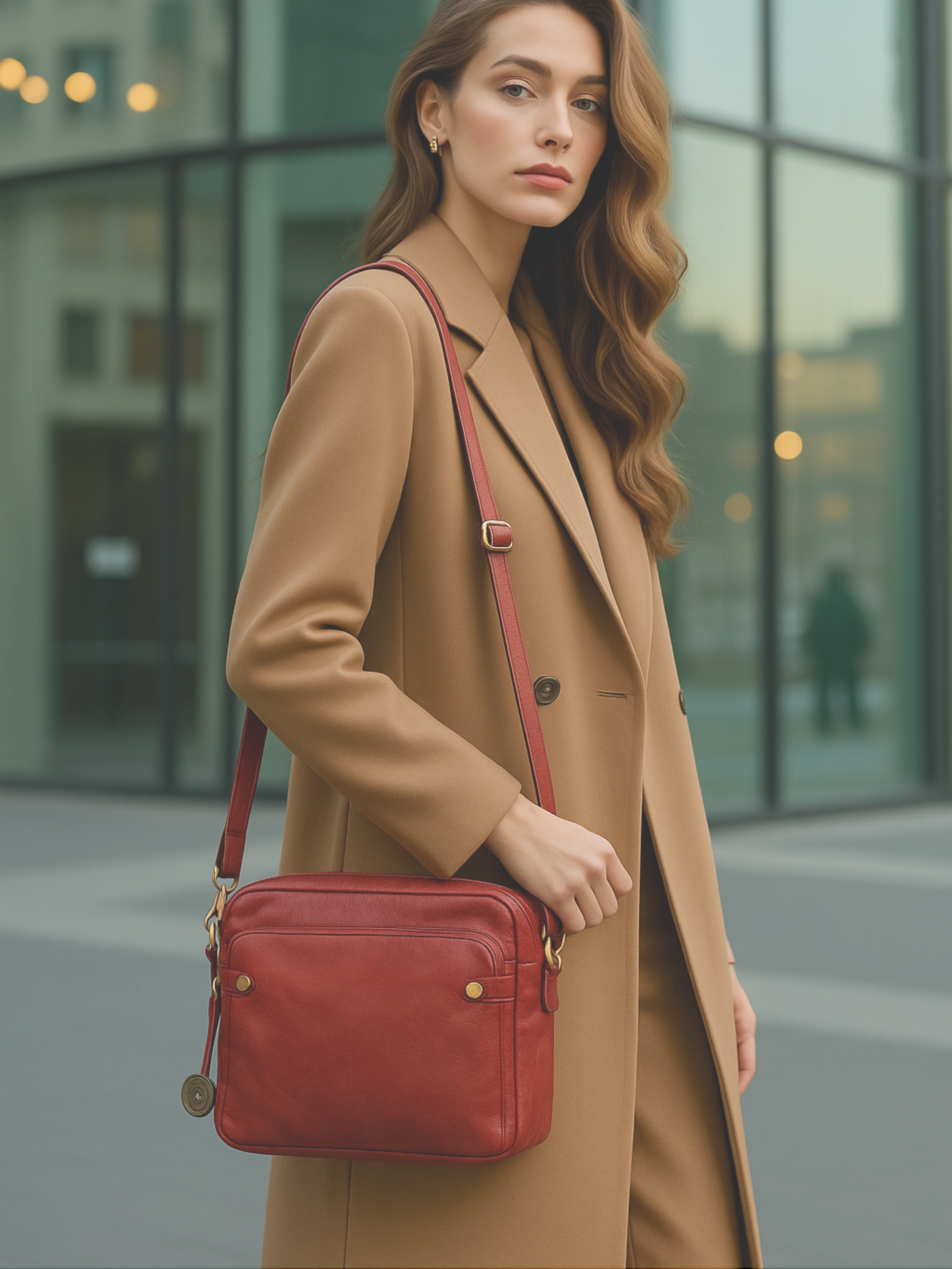THE SORAYA | TRIPLE-ZIP LEATHER CROSSBODY