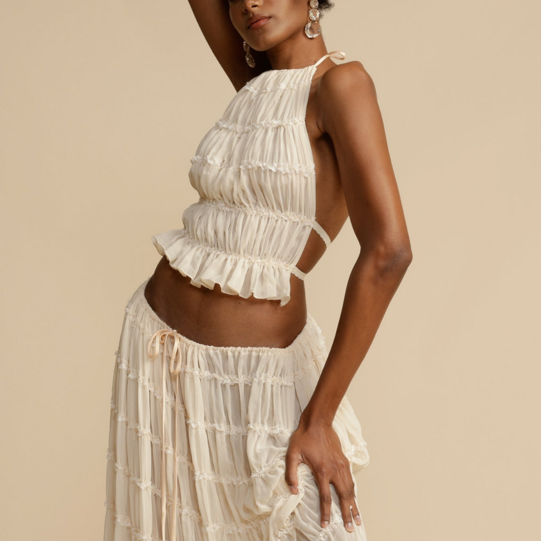 THE WENDY | HALTER TOP & SKIRT SET