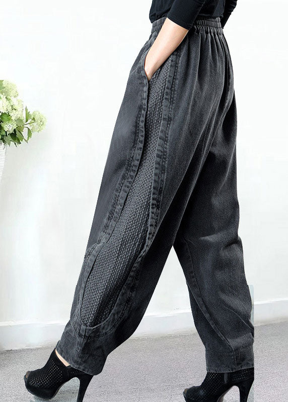 THE NAYLA | PATCHWORK DENIM HAREM PANTS
