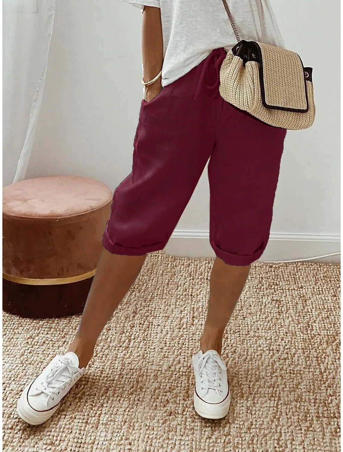 THE AURELIE | RELAXED LINEN HAREM PANTS