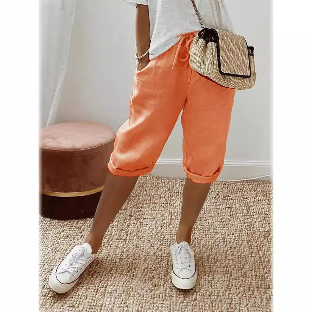 THE AURELIE | RELAXED LINEN HAREM PANTS