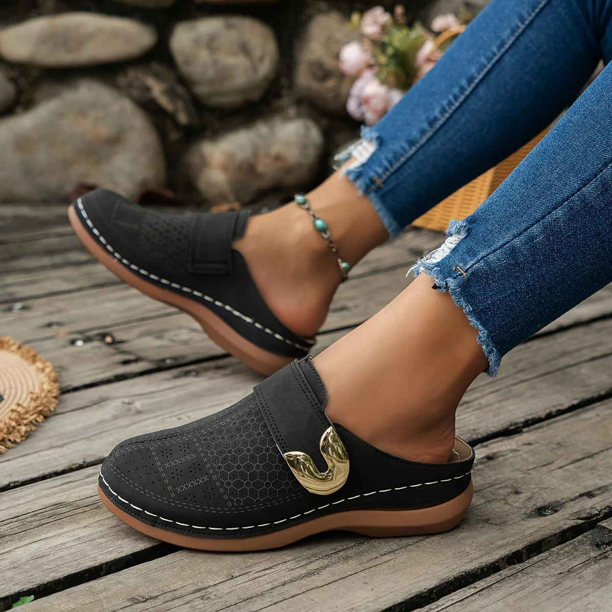 THE ELEVINA | CHIC COMFORT WEDGE SANDALS