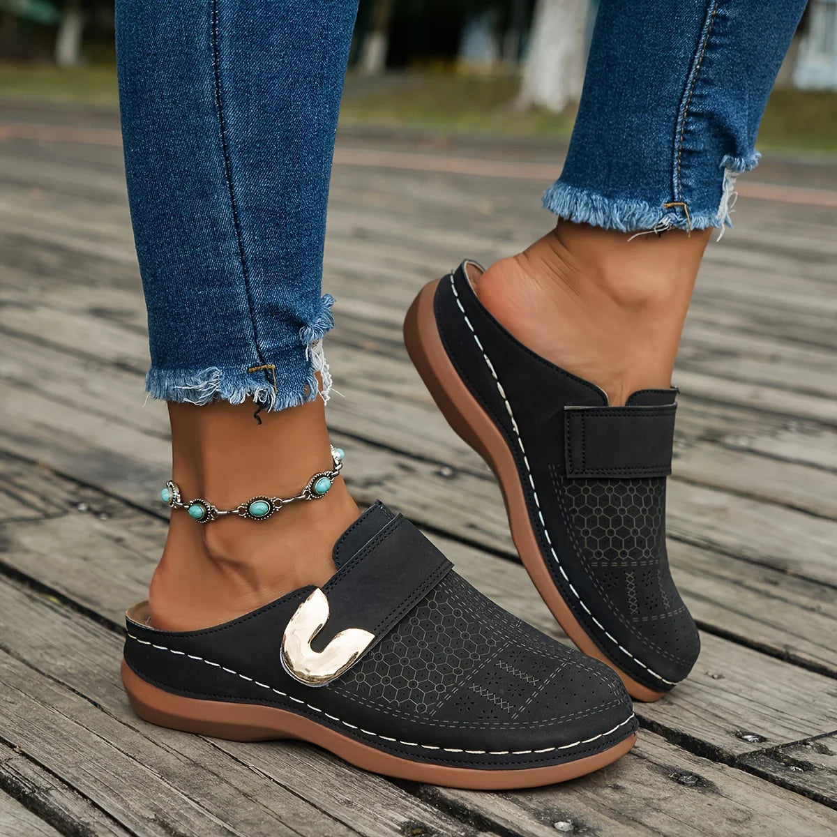 THE ELEVINA | CHIC COMFORT WEDGE SANDALS