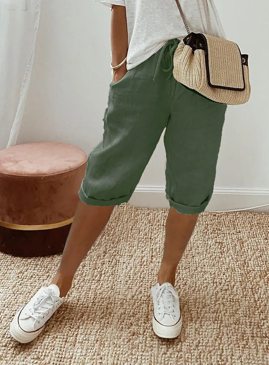 THE AURELIE | RELAXED LINEN HAREM PANTS