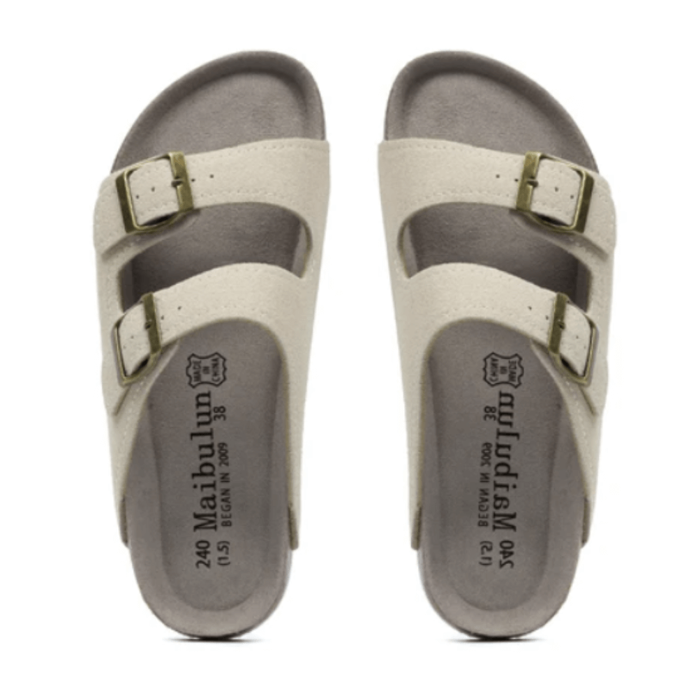 THE TUNDRA LITE | SUEDE SANDALS EGGSHELL