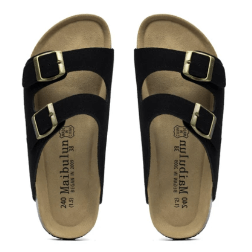 THE TUNDRA LITE | SUEDE SANDALS BLACK