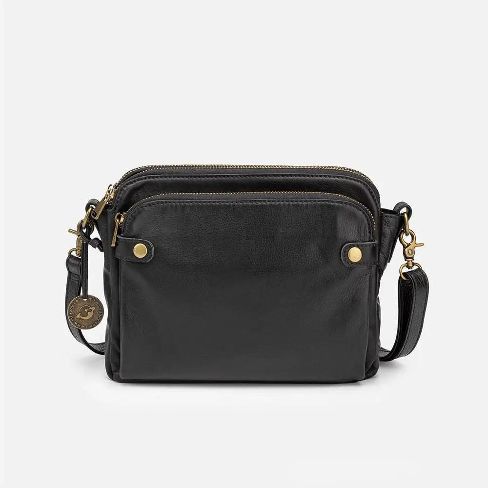 THE SORAYA | TRIPLE-ZIP LEATHER CROSSBODY