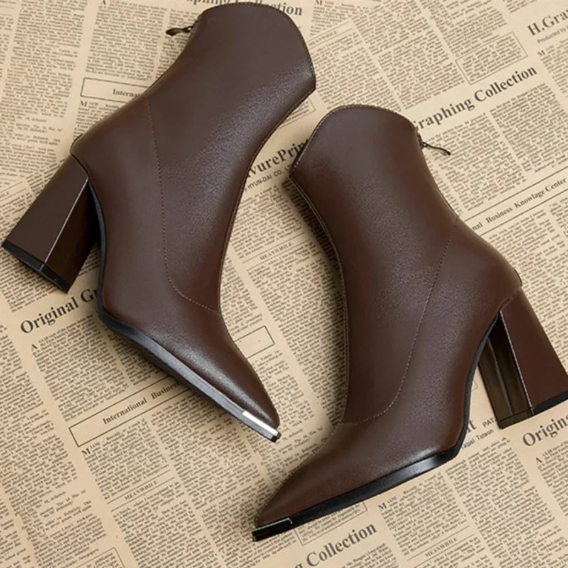 THE LISE | CHROME TIP CHELSEA BOOTS