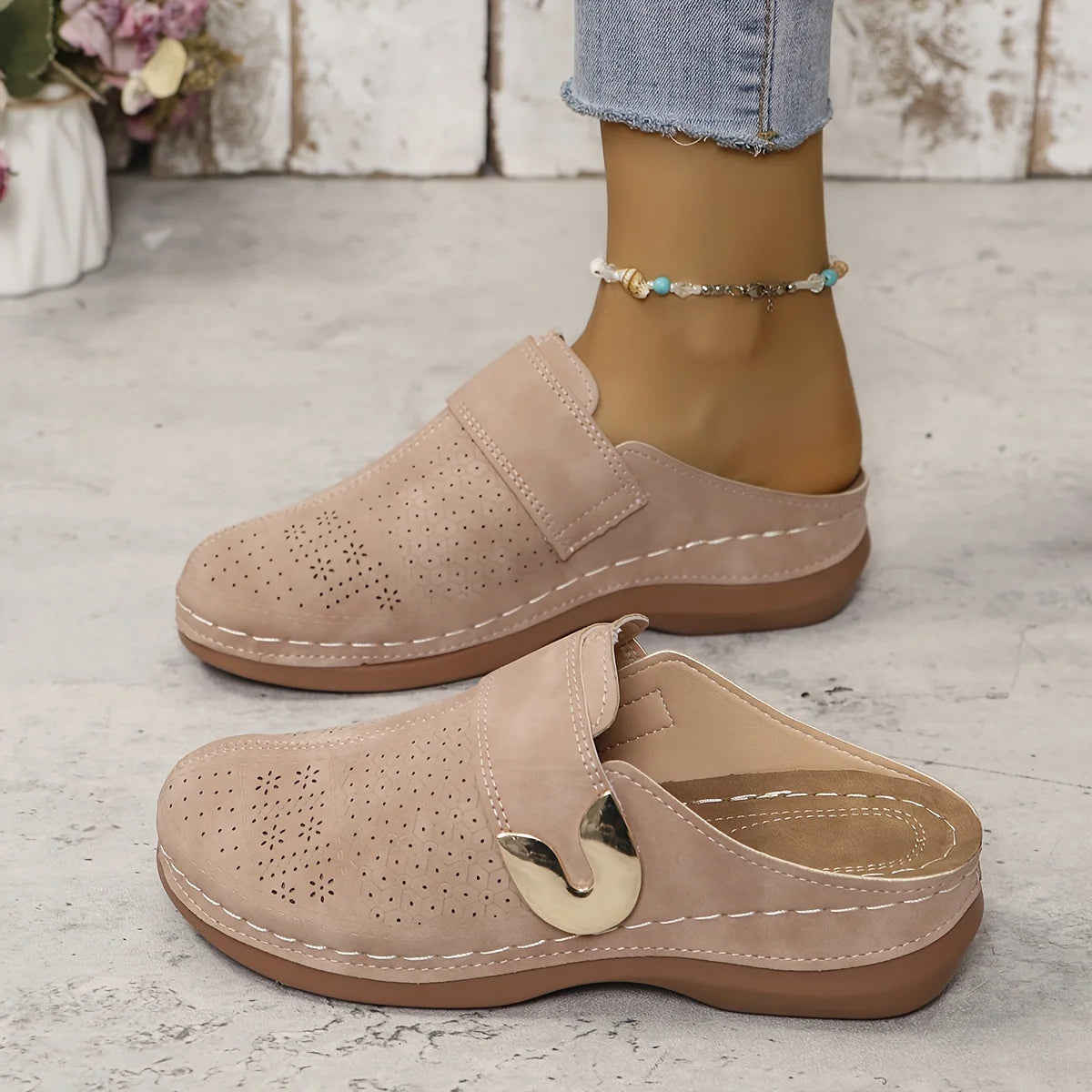 THE ELEVINA | CHIC COMFORT WEDGE SANDALS