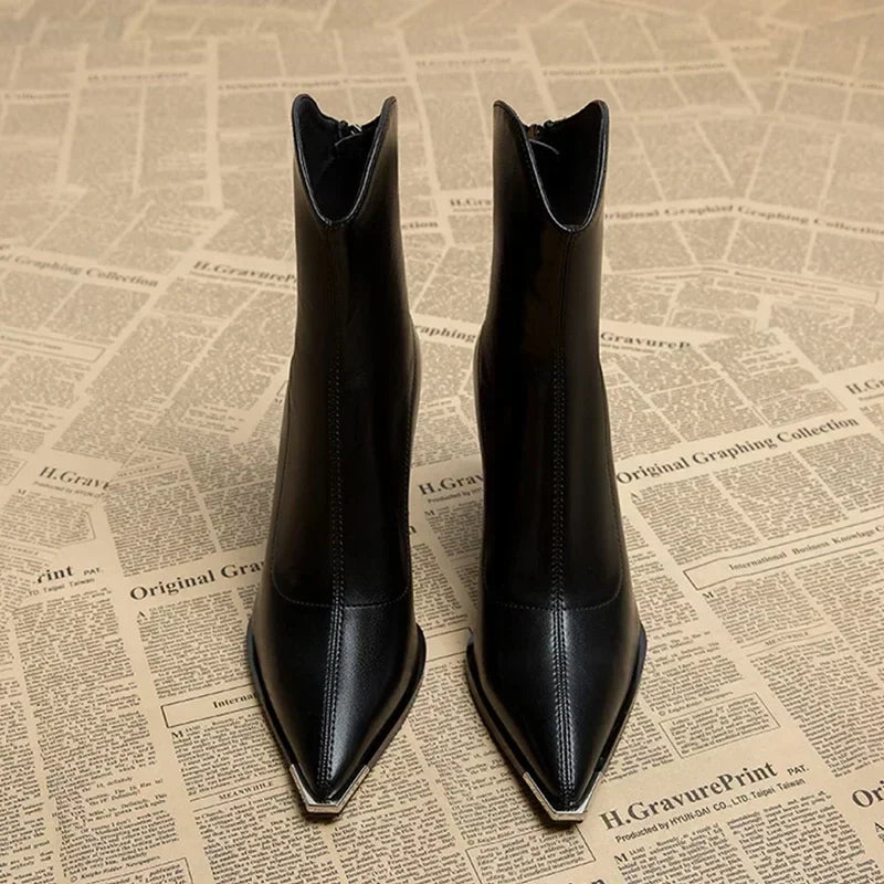 THE LISE | CHROME TIP CHELSEA BOOTS