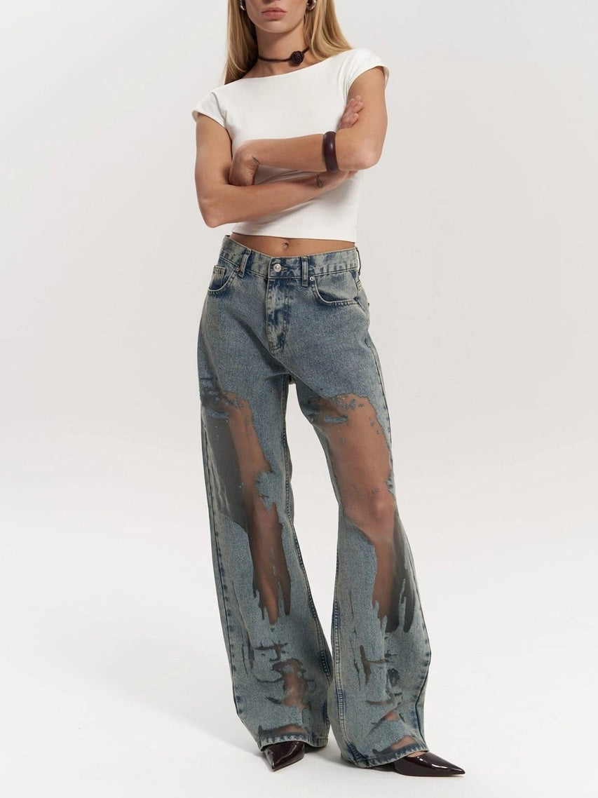 THE LYNNE | TRANSPARENT JEANS