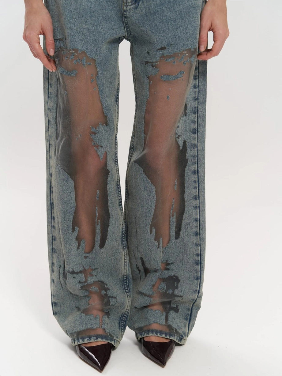 THE LYNNE | TRANSPARENT JEANS