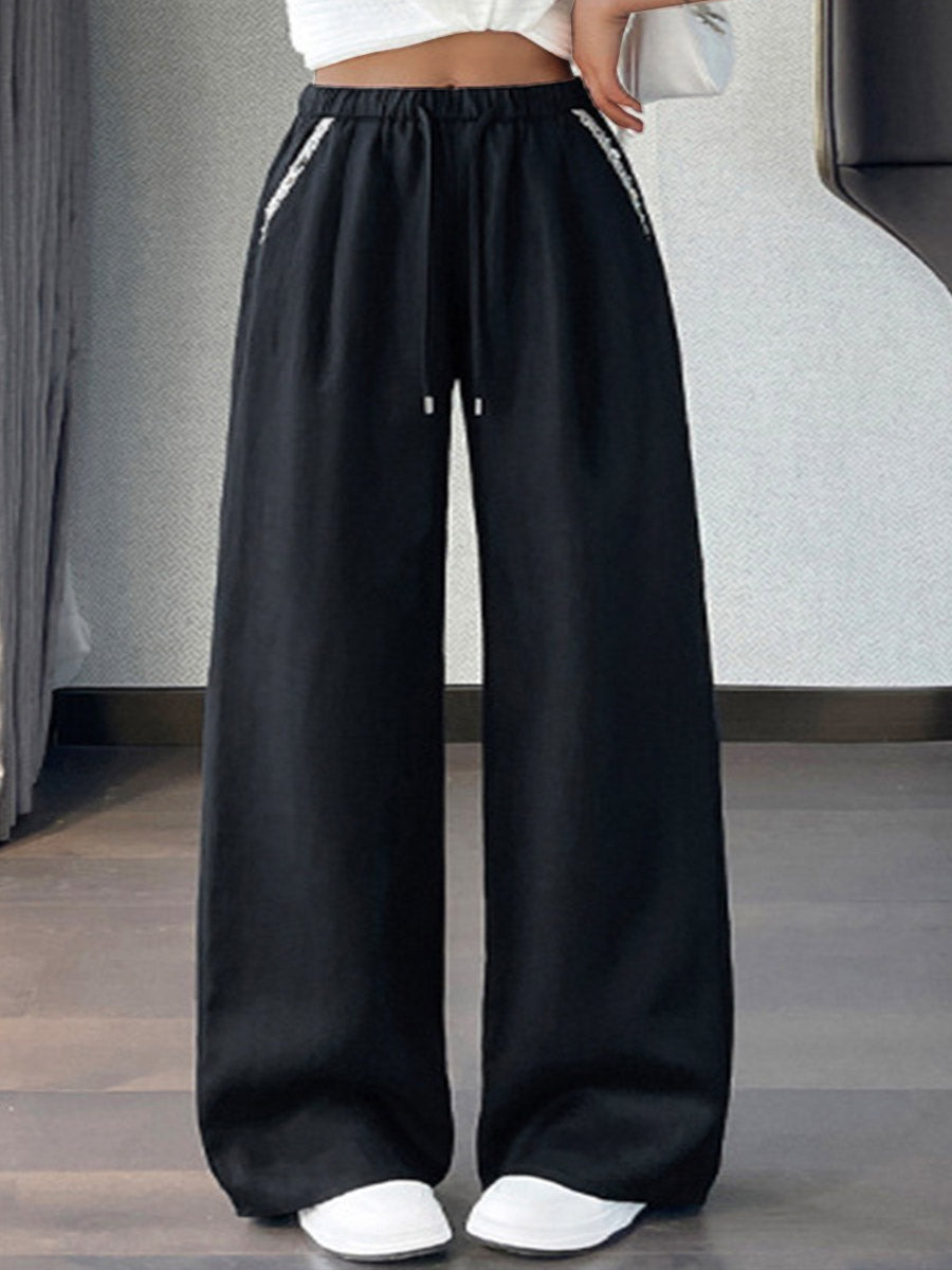THE ELISE | FLOW LINEN WIDE-LEG PANTS