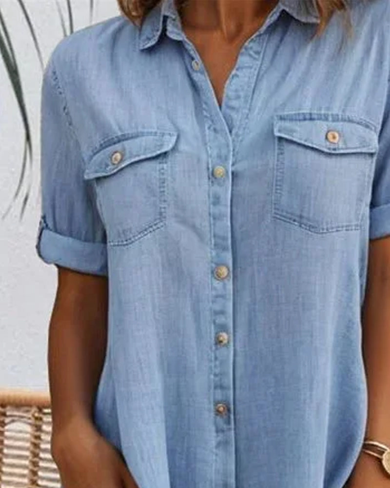 THE MAELLE | BUTTON-UP COLLAR DRESS