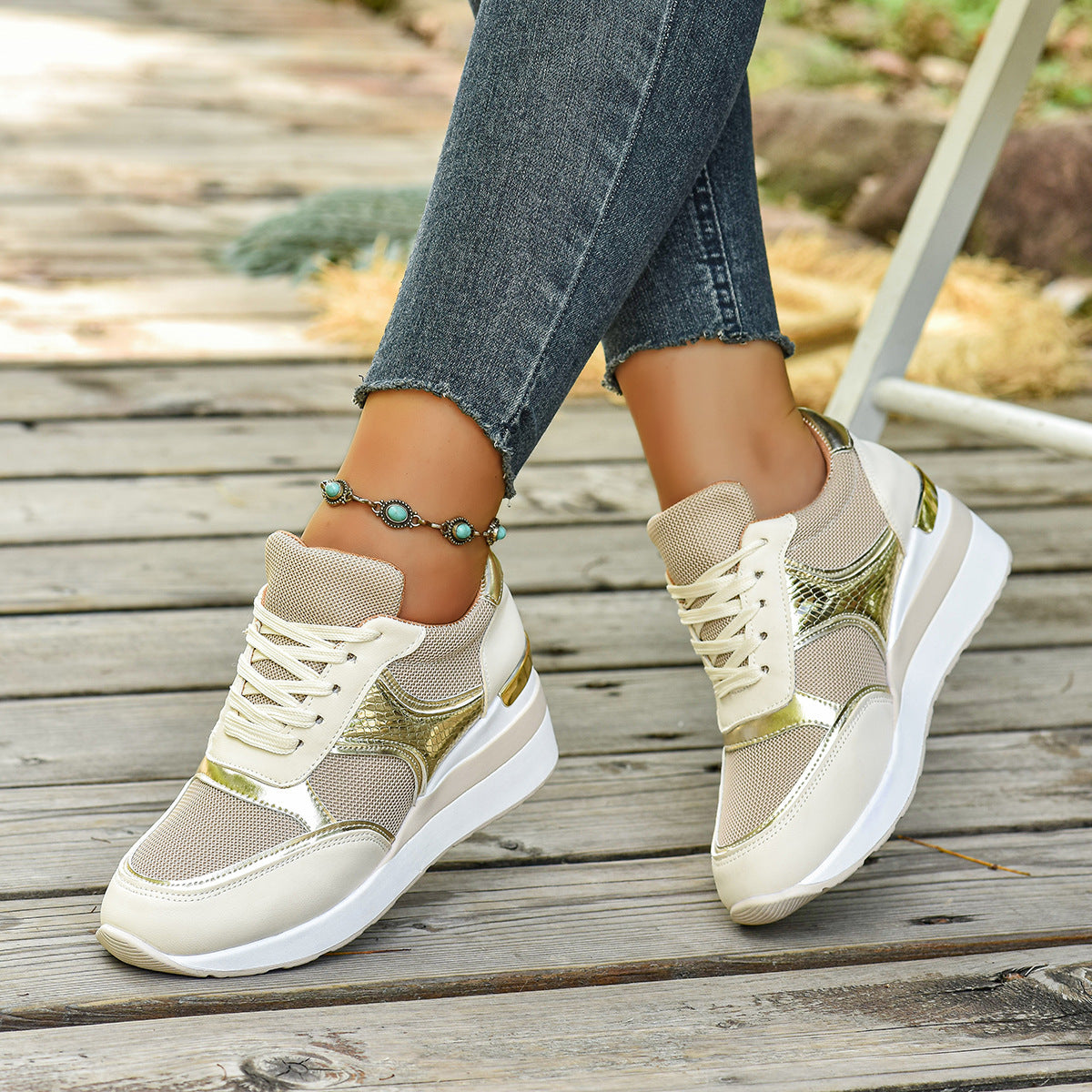 THE CORA™ | COMFORT MID-HEEL SNEAKERS