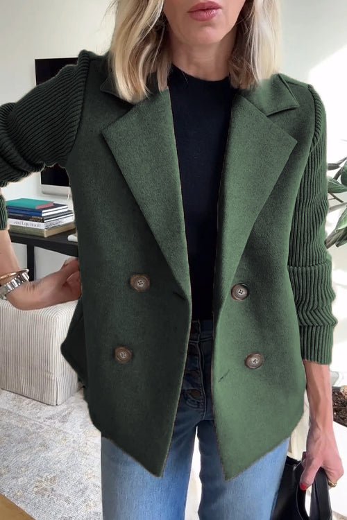 THE GISELLE | KNIT-SLEEVE ELEGANCE JACKET