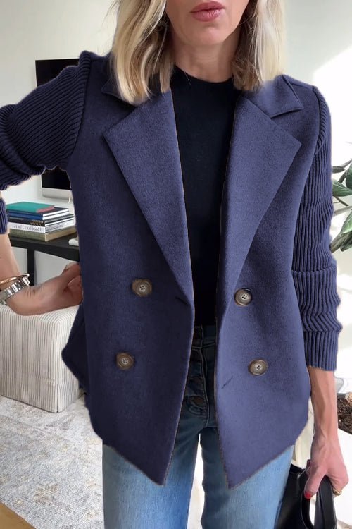 THE GISELLE | KNIT-SLEEVE ELEGANCE JACKET