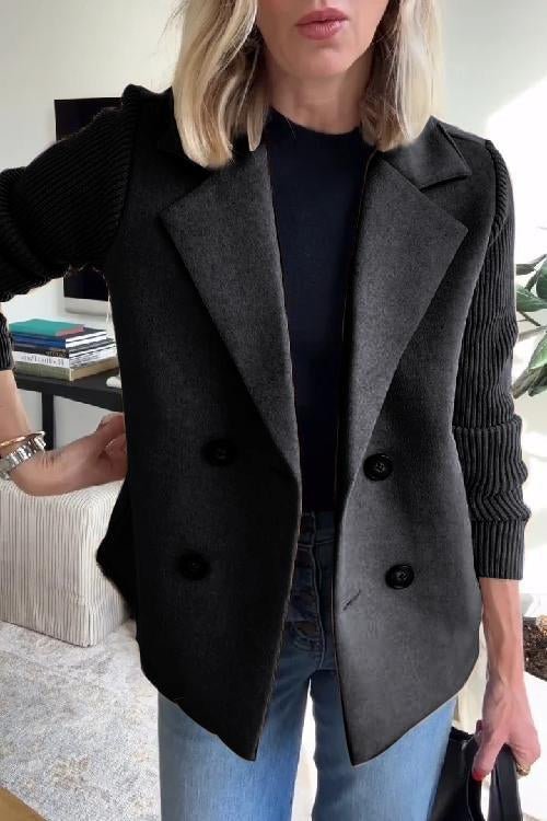 THE GISELLE | KNIT-SLEEVE ELEGANCE JACKET